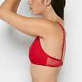 thumbnail image 2 of Mesh Demi Bra in Crimson, 2 of 5