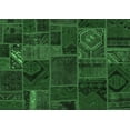 thumbnail image 1 of Ahgly Company Indoor Rectangle Patchwork Emerald Green Transitional Area Rugs, 5' x 8', 1 of 4