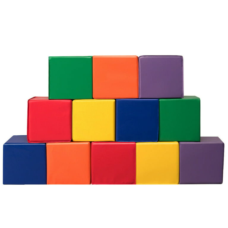 Toddler Foam Building Blocks, Foam Playset, 7-Piece