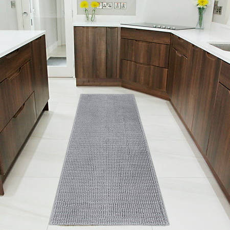 Bathroom Carpet Runners Lifewit Bath Runner Rug Chenille Area Mat Rugs for Bathroom Kitchen Entryway Bedroom Machine Washable Water Absorbent, 70