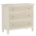 thumbnail image 3 of Weston Home Erro Adult Linen Face 3-Drawer Wood Dresser, White, 3 of 9