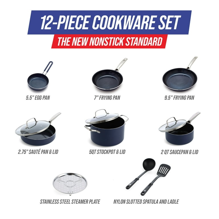 DELUXE Pots and Pans Set Stainless Steel, 10 pieces Cookware Sets with  Frying Pans Saucepan Stockpot Saute Pan with Lid, Multipurpose Cooking Pots  for