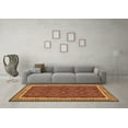 thumbnail image 3 of Ahgly Company Indoor Round Oriental Brown Traditional Area Rugs, 3' Round, 3 of 4