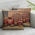 thumbnail image 3 of nygtbtfer  Independence Day American Flag Pillow Covers 4th of July Patriotic Star Stripes Throw Pillow Case Truck God Bless America Decor Pillow Case Cushion Cover for Home, White, 3 of 7