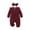 Red, variant on GiLiling Baby Girl Romper Infant Fall Winter Clothes Ruffle Sweater Long Sleeve Bodysuit Jumpsuit and Headband (Wine, 3-6 Months)