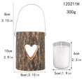thumbnail image 4 of Bearachild Candelabro en forma de corazón, decoración, soporte para velas, de madera, para tazas, elegantes y decorativos para dormitorios, Decoración del hogar Amar +Vela, 4 of 6