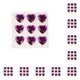 thumbnail image 2 of 10 Sheets Rhinestone Stickers Children Hand Acrylic Decals Three-dimensional Student DIY Love Heart Crafts Label Table Party Dark Purple, 2 of 8