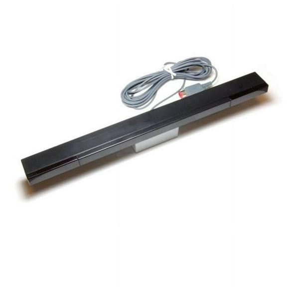 Nintendo Wii--Wii-U Sensor Bar Black Wired Official RVL-014
