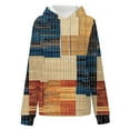 thumbnail image 5 of Craaazy Women's Loose Long Sleeved Oversized Striped Printed Hooded Tops with Pockets Gifts, 5 of 7