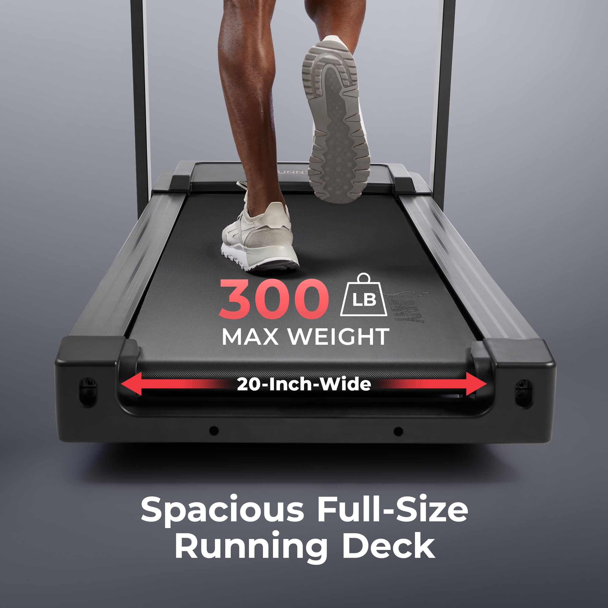 Sunny Health & Fitness Treadmill Elite Smart Auto Incline 20” Deck Treadmill with 300 LB Weight Capacity w Bluetooth & Free SunnyFit® App Membership - SF-T723016