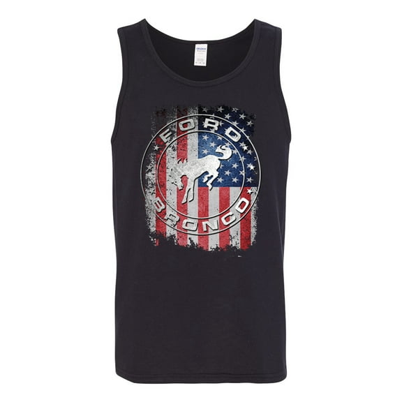 Wild Bobby US Flag Ford Bronco Men Tank Top