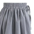 thumbnail image 2 of SWSMCLT Women's Skorts Shorts Beach Mid Thigh Spandex Loose Fit Elastic Culottes Casual Drawstring Grey XX-Large, 2 of 4