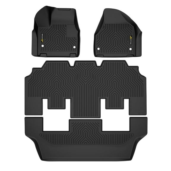 TPE All Weather 3D Floor Mats Set Liner Fit For Chrysler Pacifica 2017-2025