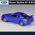 thumbnail image 4 of Welly 1/36 Nissan GT-R R34 Skyline Alloy Sports Car Model Diecast Simulation Metal Racing Car Vehicles Model Childrens Toys Gift, 4 of 4