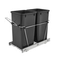 thumbnail image 2 of Rev A Shelf Double 27 Quart Sliding Pull Out Waste Bin Container (2 Pack), 2 of 6