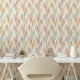 thumbnail image 3 of Ambesonne Lattice Peel & Stick Wallpaper for Home, Pastel and Colorful Waves, 13"x100", Multicolor, 3 of 6