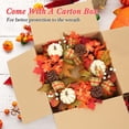 thumbnail image 6 of Tookss Thanksgiving Fall Wreath for Front Door, 20 Inch Autumn Wreath Decoration with Pumpkin, Maple Leaves and Pine Cone for Indoor Outdoor Wall Window Home Decor, 6 of 8