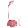 thumbnail image 1 of Lámpara de lectura plegable para el cuidado de los ojos con carga USB Lámpara de escritorio LED rosa giratoria de 360°, 1 of 8