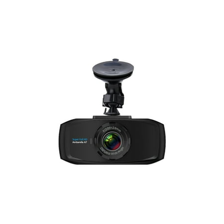 Eyelog Super HD 1296P Car Dash Camera DVR - 150 Degree Wide Angle - A7 Ambarella with Suction Cup, USB Car Charger, and User Manual