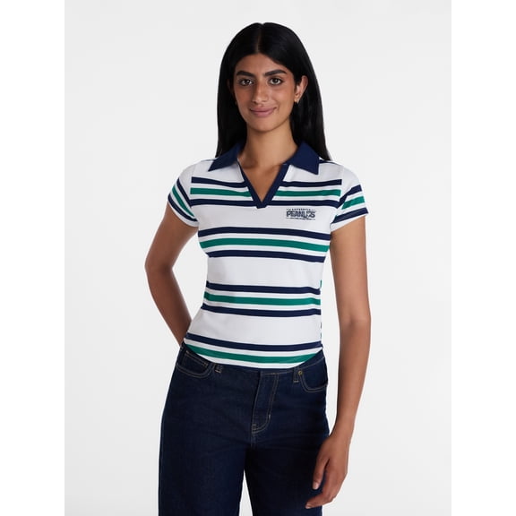 Snoopy Women's Graphic Polo Shirt, Sizes XXS-XXL