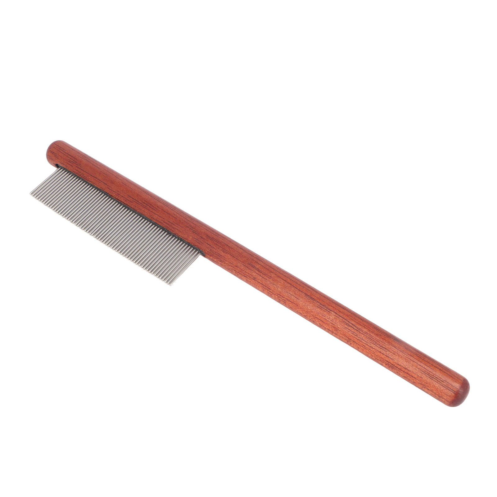 Lice Comb, Stainless Steel Portable Ergonomic Wooden Handle Head Lice