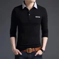 thumbnail image 3 of Ropa para hombre Jersey Top Talla grande Camiseta tipo polo para hombre Gran tamaño Blanco Botones a granel Harajuku Moda Xl Ajuste regular Algodón A, 3 of 5