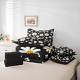 thumbnail image 6 of jejeloiu Cartoon Flower 7-Piece Twin Bedding Sets,Kawaii Floral Bedding Comforter Set,White Bow Tie Sheet Sets For Teens,Super Cozy Room Decor Reversible, 6 of 8