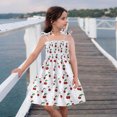 thumbnail image 2 of Little Girl Dresses Sleeveless Beach Dresses Cartoon Printed Princess Dress Clothes Flowy Beach Dress,Size 2 Years-3 Years, 2 of 9