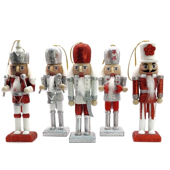 Wizardi Classic Wooden Festive Decoration - Christmas Nutcracker Set F07M14-16-N01249