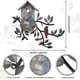 thumbnail image 2 of Decoración de pared con pájaros, decoración de pájaros de metal para pared, arte de pared con pájaros para exteriores, árbol de metal colgante con casa para pájaros para sala de estar, 2 of 6