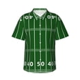 thumbnail image 1 of Fotbe American Football Field1 Camisa Hawaiana para Hombre Unisex – Camisa Casual de Verano con Botones de Manga Corta de Algodón y Lino,Small, 1 of 7