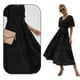 thumbnail image 3 of Vestido largo de dama de honor sin mangas con volantes y cuello en V para mujer, 3 of 6
