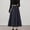 Dark Gray, variant on Women's High Waist Pleated A-Line Midi Skirt, Casual Flared Work Skirt with Pockets, Elegant Solid Skirts for Women Grey XL