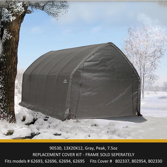 Garage-in-a-Box SUV and Truck Replacement Cover Kit 7oz Gray (Frame not included)