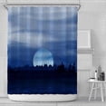 thumbnail image 1 of 26-27 Modern simple golden gold powder printing polyester waterproof shower curtain, 1 of 1