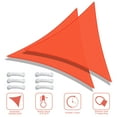 thumbnail image 4 of Yescom 2 Pack 20 Ft 97% UV Block Triangle Sun Shade Sail Canopy Outdoor Patio Lawn, 4 of 9