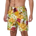 thumbnail image 1 of Balery Bees Honeycomb Bañador para hombre, shorts de playa de secado rápido con entrepierna y forro de compresión-3X-Large, 1 of 6