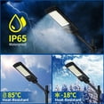 thumbnail image 2 of Solar Lights,300W Solar Street Light Outdoor Lighting,936 LEDs,6500k Daylight Outdoor Motion Sensor with Remote Control,IP65 Waterproof Security Area Flood Light,for parking lot,yard,barn,etc, 2 of 4