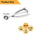 thumbnail image 2 of Small Cookie Scoop Tablespoon Size # Tbsp Silver Stainless Steel Count, 2 of 8