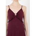 thumbnail image 3 of Miss Lavish London Women Midi Cami Dress Maxi Fit-and-Flare Shift Boho Style Summer Dresses, 119-Burgundy - Large, 3 of 7