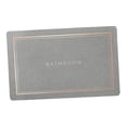 thumbnail image 2 of Alfombrilla de baño, alfombrilla de suelo de secado rápido, alfombrilla de baño, alfombrilla de puerta de entrada, lavable suave con respaldo de goma Gris Claro Medio perfecl Alfombra de baño, 2 of 8