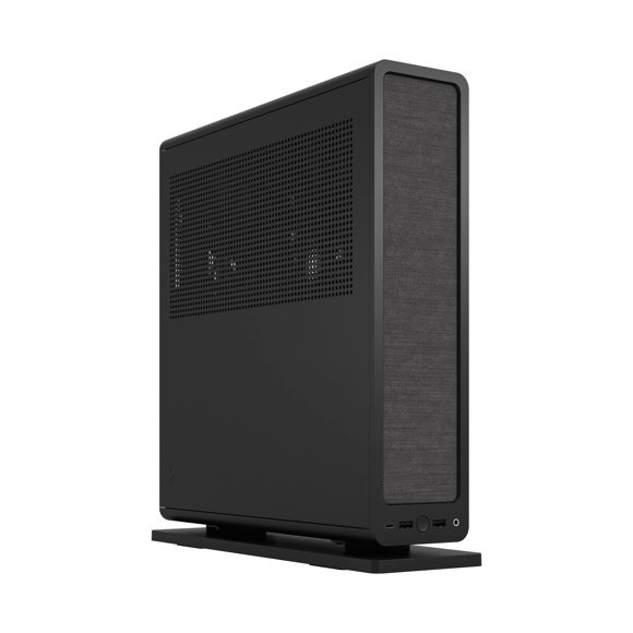 Funda para juegos de PC Fractal Design Ridge Black M-itx con tarjeta elevadora