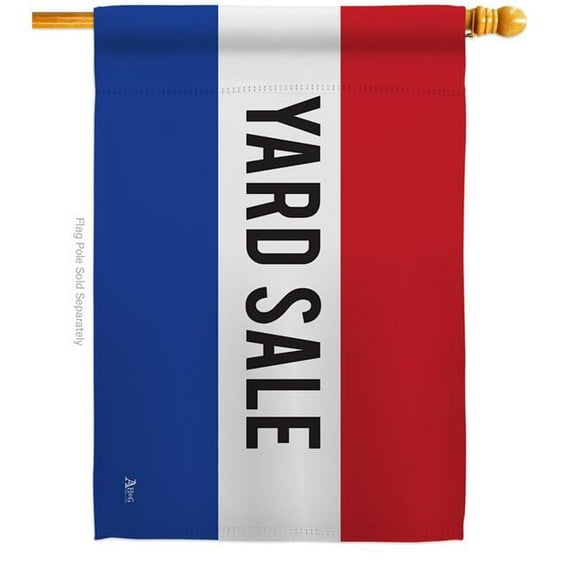Americana Home & Garden H140801-BO Yard Sale Novelty Merchant 28 x 40 in. Double-Sided Decorative Horizontal House Flags for Decoration Banner Garden Gift
