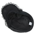thumbnail image 4 of lanema Lace Hat for Women Cool Beret Hat 2000s Chauffeur Hat Elegant Newsboys Hat Crucifix Pendant Black Dome Painter Hat, 4 of 11