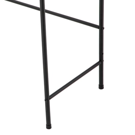MAINSTAYS OVER-THE-TOILET STEEL STORAGE UNIT WITH 3 SHELVES AND LINERS, MATTE BLACK
