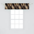 thumbnail image 2 of Abstract Window Valance, Vintage Marble Style Artwork of Shades and Hues Grunge Design Print, Curtain Valance for Kitchen Bedroom with Rod Pocket, 54" X 18", Camel Eggshell Off White, by Ambesonne, 2 of 2