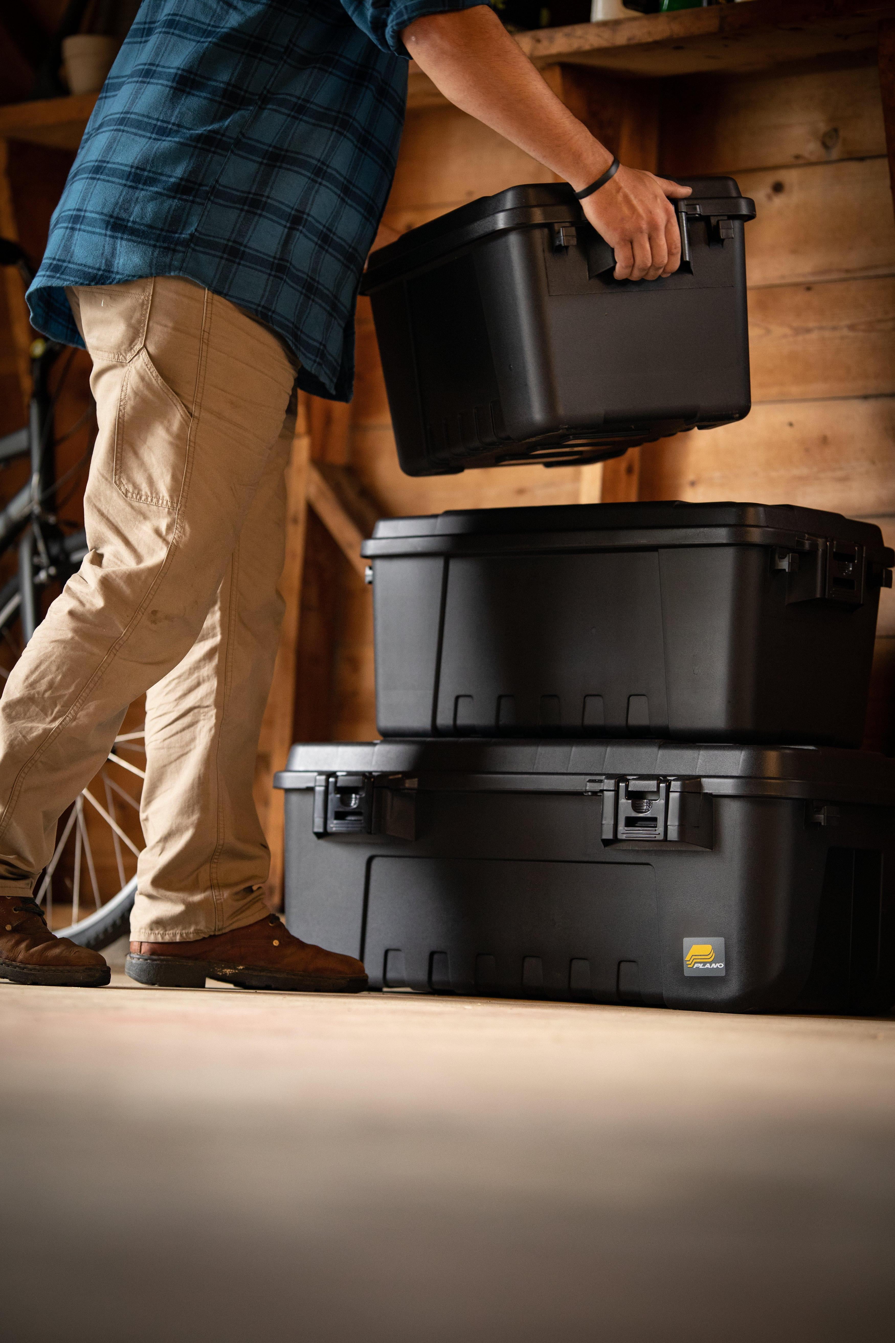 Plano Sportsman's Trunk, Black, 17-Gallon Lockable Storage Box