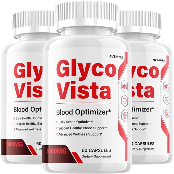 Glyco Vista Capsules – GlycoVista Pills Natural Blend Advanced Formula for Health Support, 3 Pack, 180 Capsules