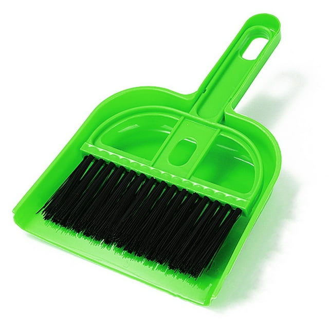 Mini Broom Brush and Dustpan Set Portable Plastic Hand Broom Set Pet Cage Broom