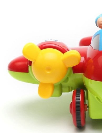 PlayWorld Gobbles of Giggles Cartoon RC Airplane for Kids - Red